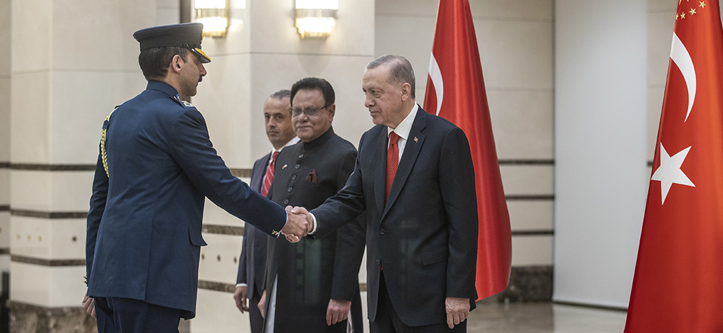 Cumhurbaşkanı Erdoğan, Pakistan'ın Ankara Büyükelçisi Yousaf Junaid'i kabul etti